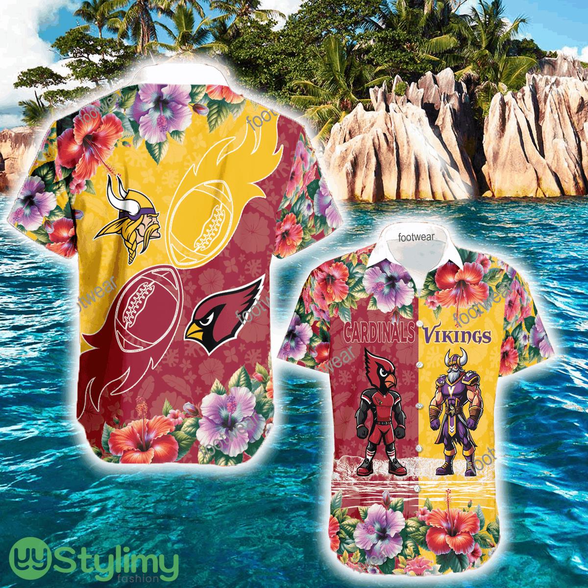 Arizona Cardinals VS Minnesota Vikings Beach New All Over Print Hawaiian Shirt Men And Women Gift 2 Arizona Cardinals VS Minnesota Vikings Beach New All Over Print Hawaiian Shirt Men And Women Gift - Arizona Cardinals VS Minnesota Vikings Beach New All Over Print Hawaiian Shirt Men And Women Gift