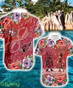Arizona Cardinals VS San Francisco 49ers Paradise AOP Hawaiian Shirt Men And Women Gift - Arizona Cardinals VS San Francisco 49ers Paradise AOP Hawaiian Shirt Men And Women Gift