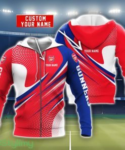 Arsenal AOP Hoodie Custom Name Unisex Hoodie Zip Hoodie For Men And Women Product Photo 1