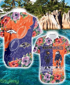 Baltimore Ravens VS Denver Broncos High-Quality All Over Print Hawaiian Shirt For Men And Women - Baltimore Ravens VS Denver Broncos High-Quality All Over Print Hawaiian Shirt For Men And Women