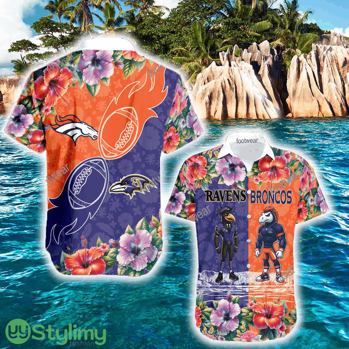 Baltimore Ravens VS Denver Broncos High-Quality All Over Print Hawaiian Shirt For Men And Women 2 Baltimore Ravens VS Denver Broncos High-Quality All Over Print Hawaiian Shirt For Men And Women - Baltimore Ravens VS Denver Broncos High-Quality All Over Print Hawaiian Shirt For Men And Women