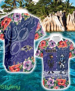 Baltimore Ravens VS Indianapolis Colts Luxury New Aloha Hawaiian Shirt For Summer - Baltimore Ravens VS Indianapolis Colts Luxury New Aloha Hawaiian Shirt For Summer