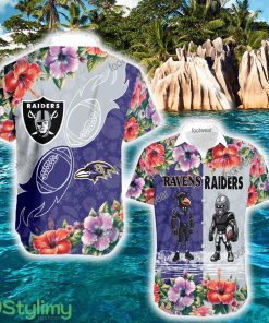 Baltimore Ravens VS Las Vegas Raiders Top New All Over Print Hawaiian Shirt Gift For Fans - Baltimore Ravens VS Las Vegas Raiders Top New All Over Print Hawaiian Shirt Gift For Fans