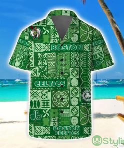 Boston Celtics Hawaii Set Summer Pattern 3D Hawaiian Shirt And Shorts Product Photo 1