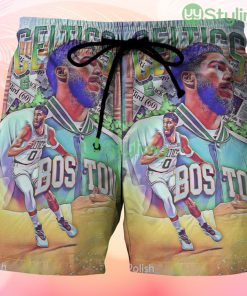 Boston Celtics Jayson Tatum9 Beach Hawaiian Shorts For Men Trending Summer Product Photo 1