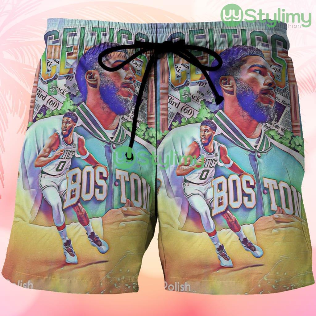 Boston Celtics Jayson Tatum9 Beach Hawaiian Shorts For Men Trending Summer 3 Boston Celtics Jayson Tatum9 Beach Hawaiian Shorts For Men Trending Summer Product Photo 1