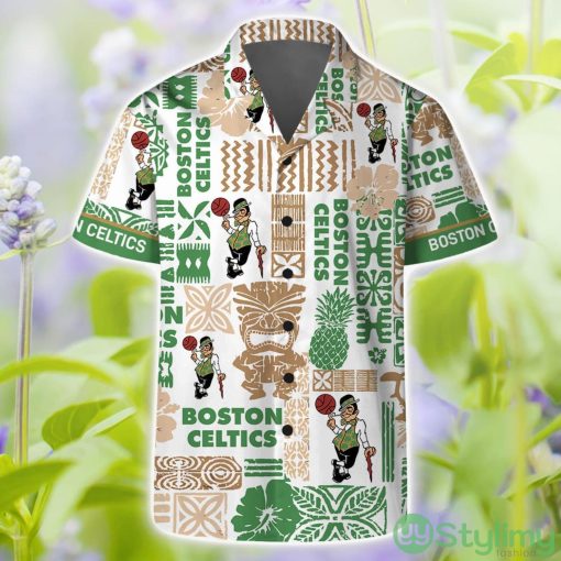 Boston Celtics National Basketball Association NBA Fans Hawaiian Shirt And Shorts Product Photo 1