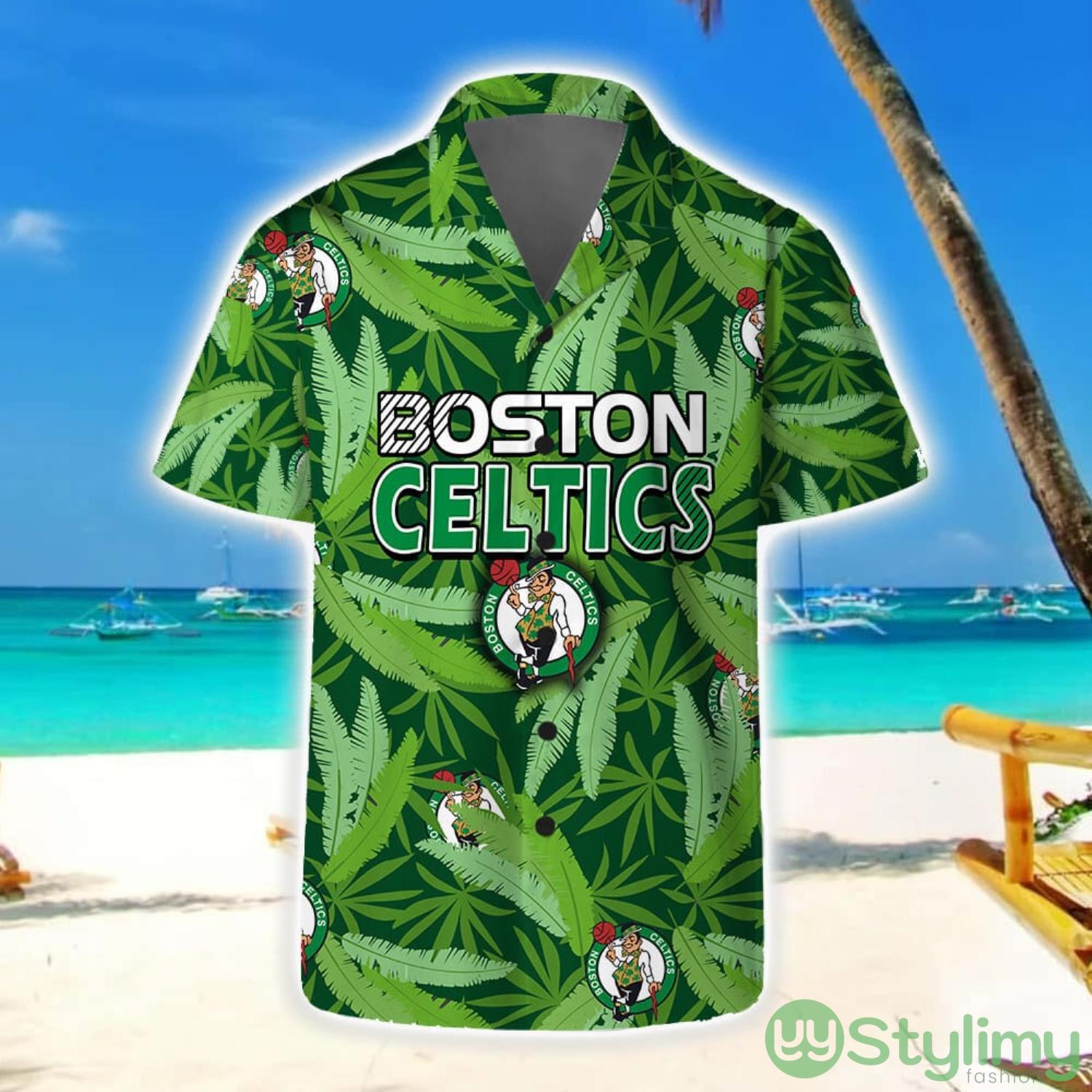 Boston Celtics Summer Hawaii Team Shirt Pattern Leaves Vintage Art Hawaiian Shirts And Beach Shorts 4 Boston Celtics Summer Hawaii Team Shirt Pattern Leaves Vintage Art Hawaiian Shirts And Beach Shorts Product Photo 1