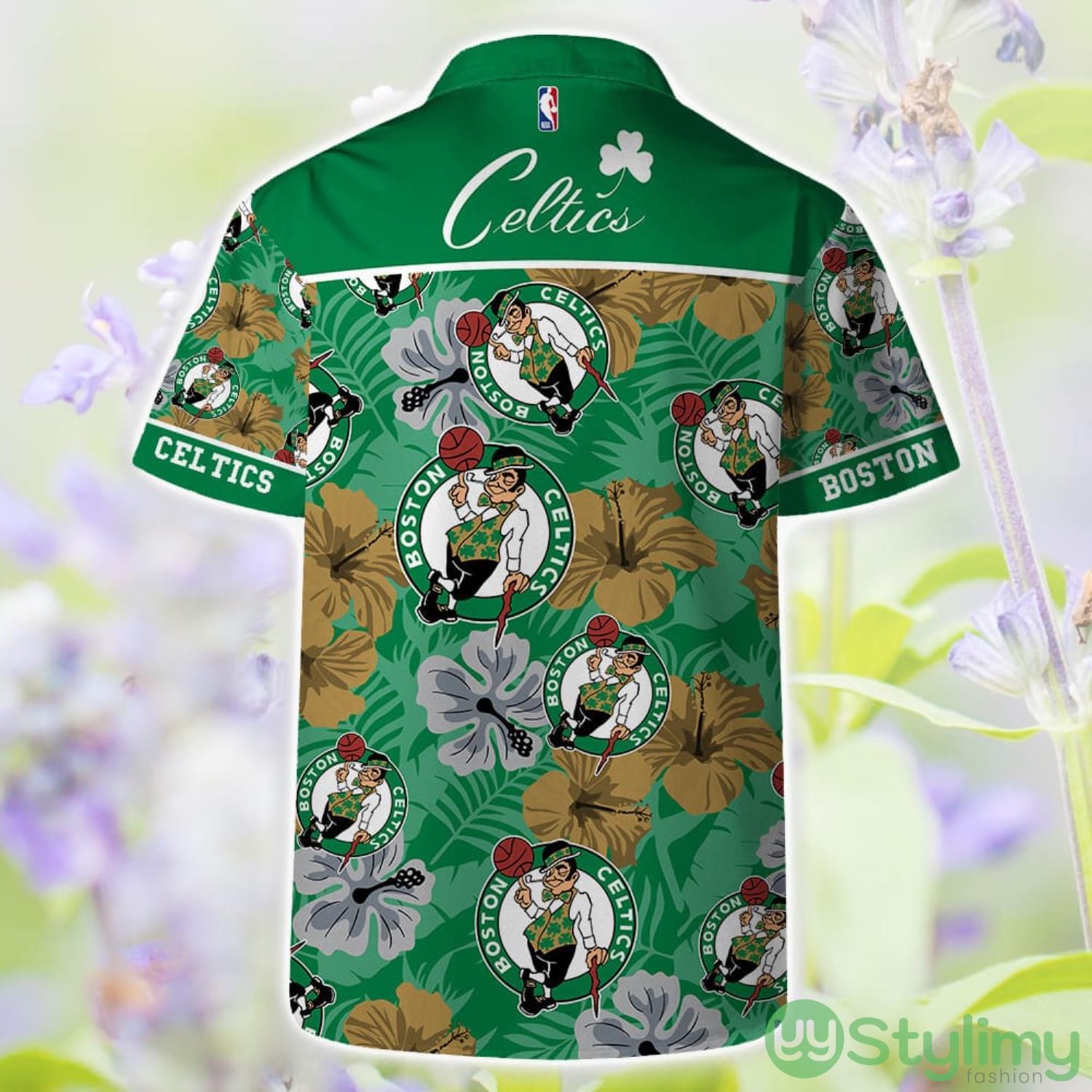 Boston Celtics Team NBA Hawaii Set Hawaiian Shirt And Beach Short For Fans 2 Boston Celtics Team NBA Hawaii Set Hawaiian Shirt And Beach Short For Fans Product Photo 2
