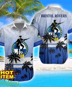 Bristol Rovers Tropical Aloha Hawaiian Shirt And Shorts Product Photo 1