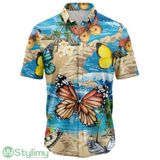 Butterfly Summer Vacation Aloha Hawaiian Shirt Beach Summer Gift Product Photo 1