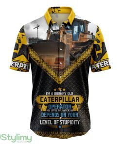 Caterpillar Job 3D Hawaiian Shirt Summer Vacation Gift Product Photo 1