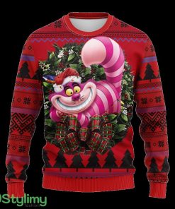 Cheshire Cat Alice In Wonderland 2 Noel Mc Ugly Christmas Sweater Thanksgiving Gift For Men And Women 3D Printed Product Photo 1