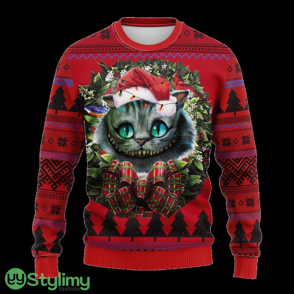 Cheshire Cat Alice In Wonderland Noel Mc Ugly Christmas Sweater Thanksgiving Gift For Men And Women 3D Printed 4 Cheshire Cat Alice In Wonderland Noel Mc Ugly Christmas Sweater Thanksgiving Gift For Men And Women 3D Printed Product Photo 1