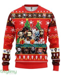 Chibi Horror Halloween Ugly Christmas Sweater For Men And Women 3D Printed Product Photo 1