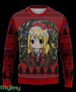 Chibi Lucy Fairy Tail Mc Ugly Christmas Sweater Thanksgiving Gift For Men And Women 3D Printed Product Photo 1
