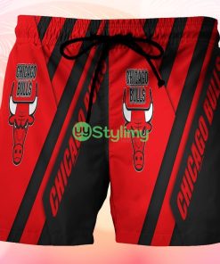Chicago Bulls Emblem v12 Beach Hawaiian Shorts For Men Trending Summer Product Photo 1