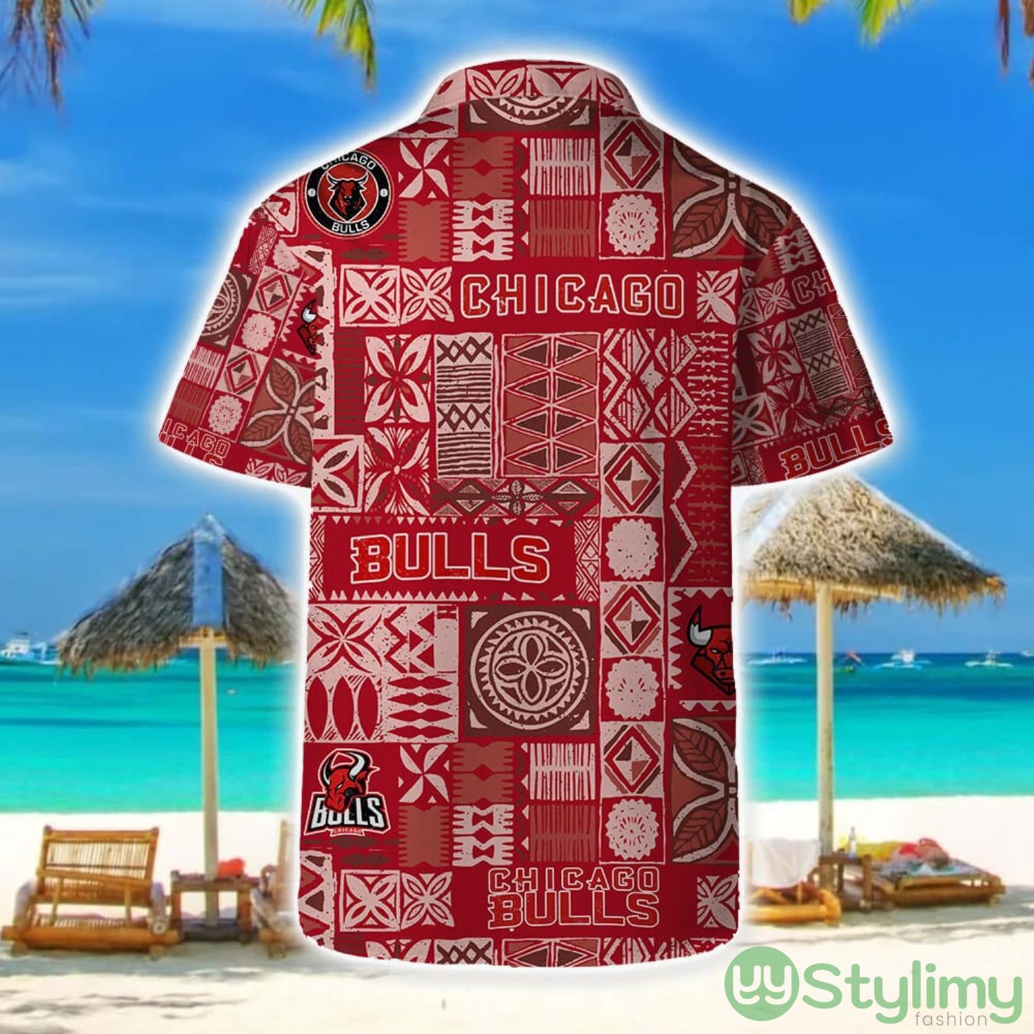 Chicago Bulls Hawaii Set Summer Pattern 3D Hawaiian Shirt And Shorts 2 Chicago Bulls Hawaii Set Summer Pattern 3D Hawaiian Shirt And Shorts Product Photo 2