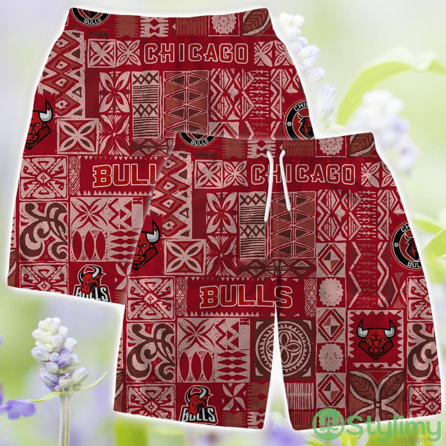 Chicago Bulls Hawaii Set Summer Pattern 3D Hawaiian Shirt And Shorts 3 Chicago Bulls Hawaii Set Summer Pattern 3D Hawaiian Shirt And Shorts Product Photo 3