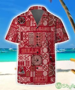 Chicago Bulls Hawaii Set Summer Pattern 3D Hawaiian Shirt And Shorts Product Photo 1