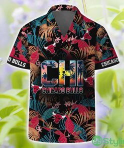 Chicago Bulls Logo Team Hawaiian Shirt And Shorts Beach Holiday Gift Product Photo 1