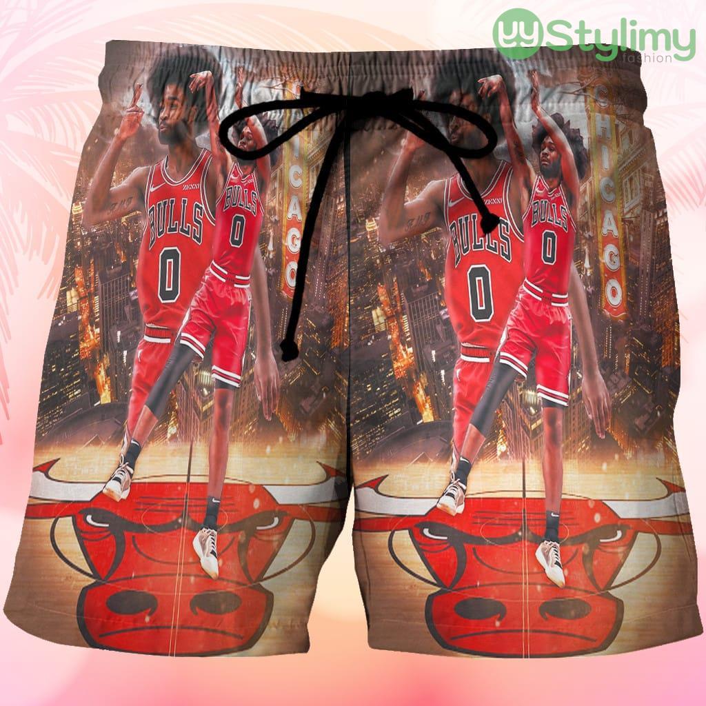Chicago Bulls no0 Coby White c2 Beach Hawaiian Shorts For Men Trending Summer 3 Chicago Bulls no0 Coby White c2 Beach Hawaiian Shorts For Men Trending Summer Product Photo 1