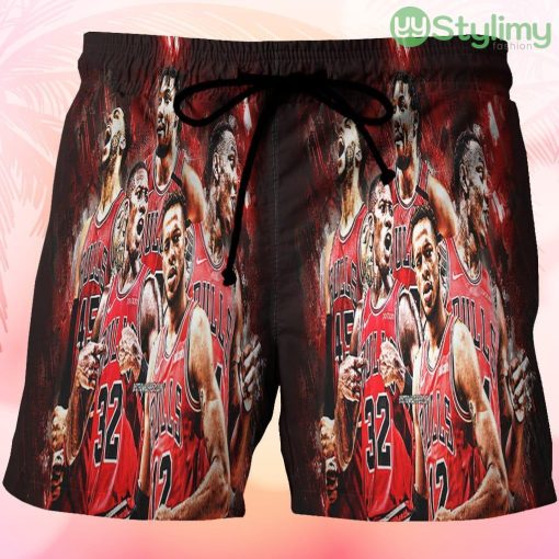 Chicago Bulls Players p2 Beach Hawaiian Shorts For Men Trending Summer Product Photo 1