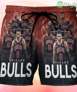 Chicago Bulls Players v11 Beach Hawaiian Shorts For Men Trending Summer Product Photo 1