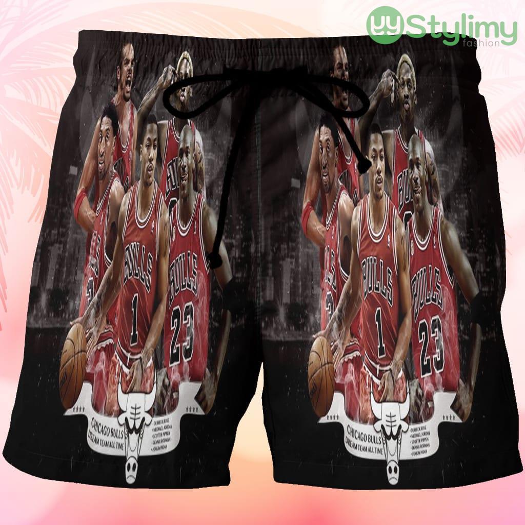 Chicago Bulls Players v21 Beach Hawaiian Shorts For Men Trending Summer 3 Chicago Bulls Players v21 Beach Hawaiian Shorts For Men Trending Summer Product Photo 1
