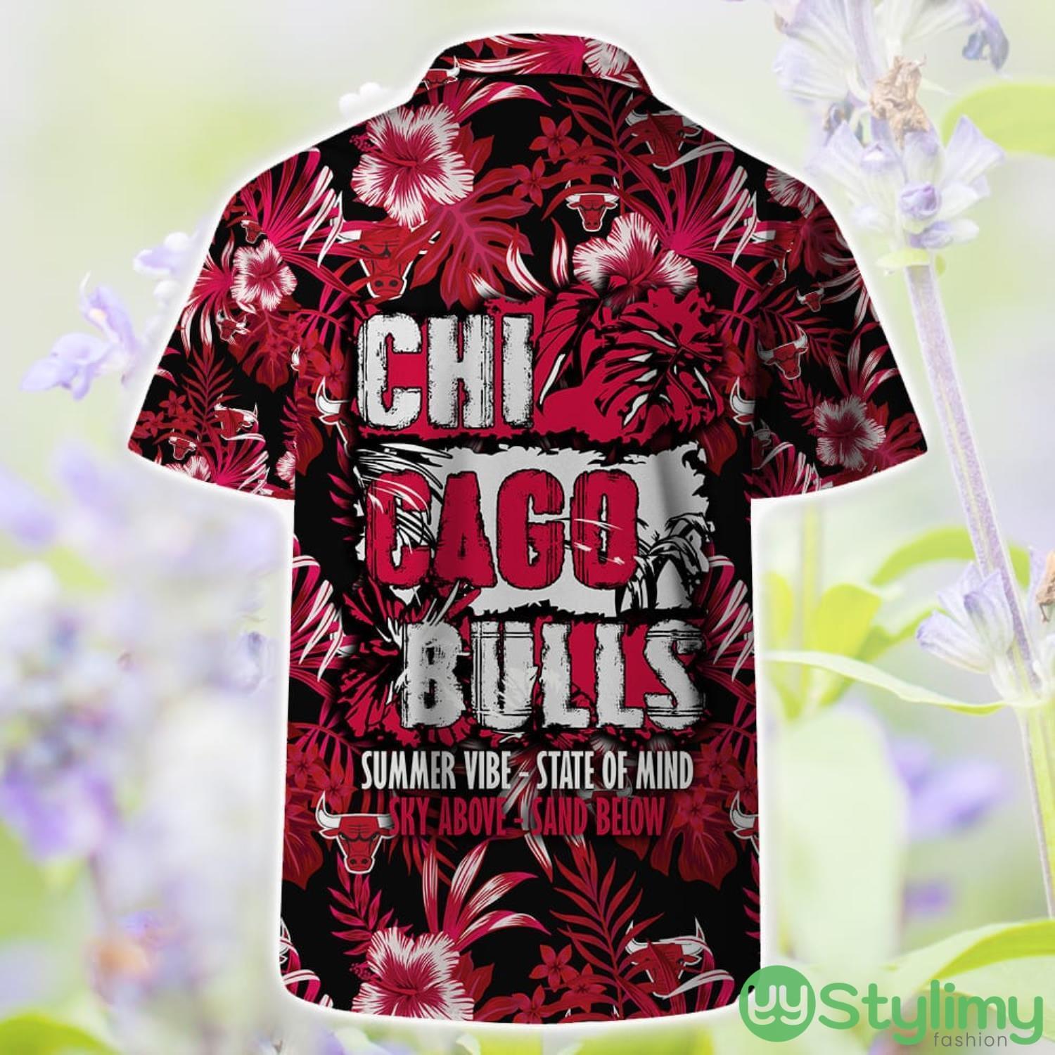 Chicago Bulls Tropical Style Hawaiian Shirt And Shorts Big Fans Summer Gift 2 Chicago Bulls Tropical Style Hawaiian Shirt And Shorts Big Fans Summer Gift Product Photo 2