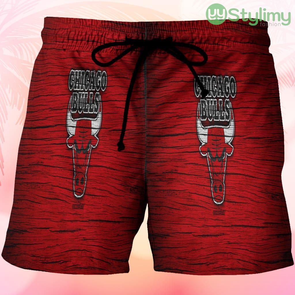 Chicago Bulls Wooden v6 Beach Hawaiian Shorts For Men Trending Summer 3 Chicago Bulls Wooden v6 Beach Hawaiian Shorts For Men Trending Summer Product Photo 1