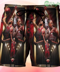 Chicago Bulls Zach LaVine and DeMar DeRozan Beach Hawaiian Shorts For Men Trending Summer Product Photo 1