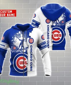 Chicago Cubs AOP Hoodie Custom Name Unisex Hoodie Zip Hoodie For Men And Women Product Photo 1