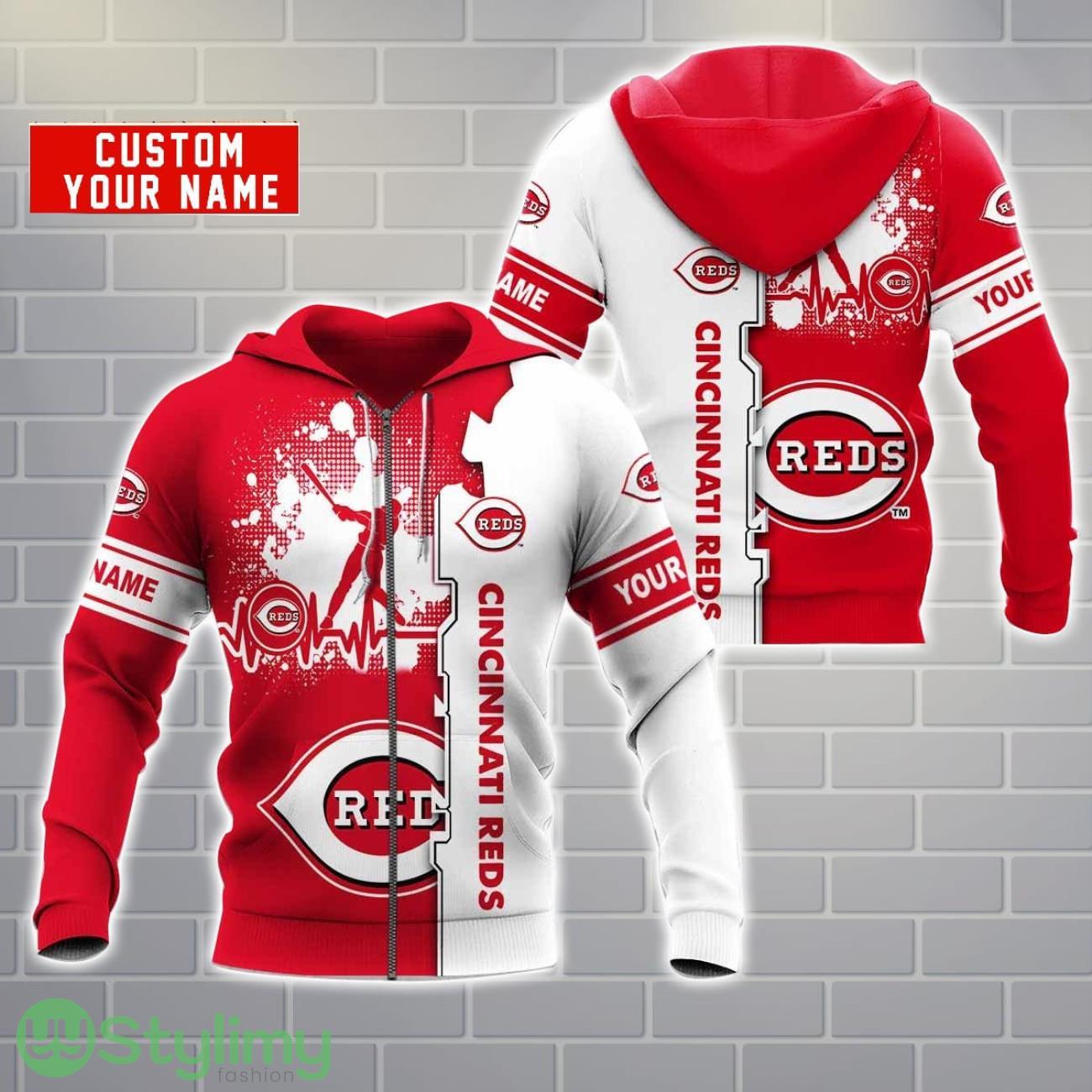 Cincinnati Reds AOP Hoodie Custom Name Unisex Hoodie Zip Hoodie For Men And Women 7 Cincinnati Reds AOP Hoodie Custom Name Unisex Hoodie Zip Hoodie For Men And Women Product Photo 1
