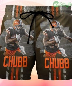 Cleveland Browns Nick Chubb2 Beach Hawaiian Shorts For Men Trending Summer Product Photo 1