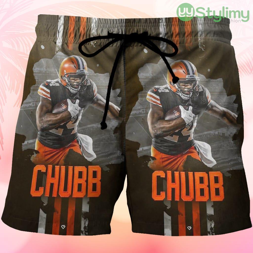 Cleveland Browns Nick Chubb2 Beach Hawaiian Shorts For Men Trending Summer 3 Cleveland Browns Nick Chubb2 Beach Hawaiian Shorts For Men Trending Summer Product Photo 1
