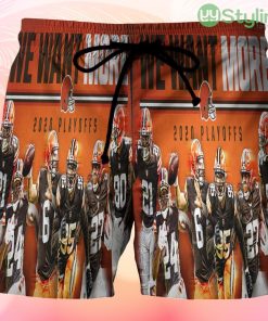 Cleveland Browns Players We Want More 1 Beach Hawaiian Shorts For Men Trending Summer Product Photo 1