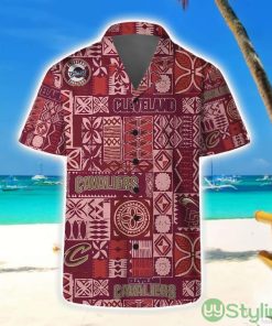 Cleveland Cavaliers Hawaii Set Summer Pattern 3D Hawaiian Shirt And Shorts Product Photo 1
