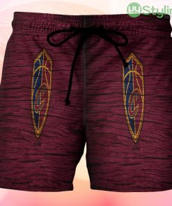 Cleveland Cavaliers Wooden v3 Beach Hawaiian Shorts For Men Trending Summer Product Photo 1