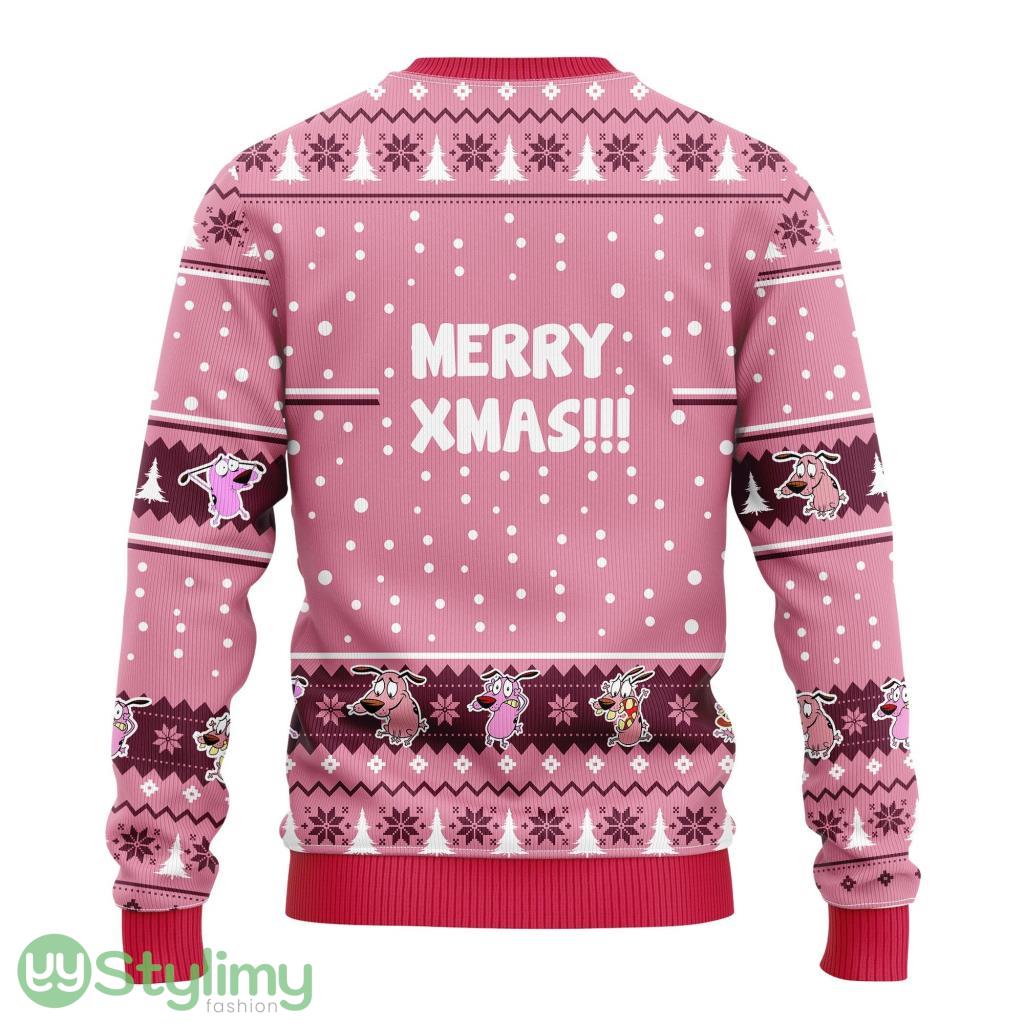 Couage The Cowardly Ugly Christmas Sweater For Men And Women 3D Printed 2 Couage The Cowardly Ugly Christmas Sweater For Men And Women 3D Printed Product Photo 2