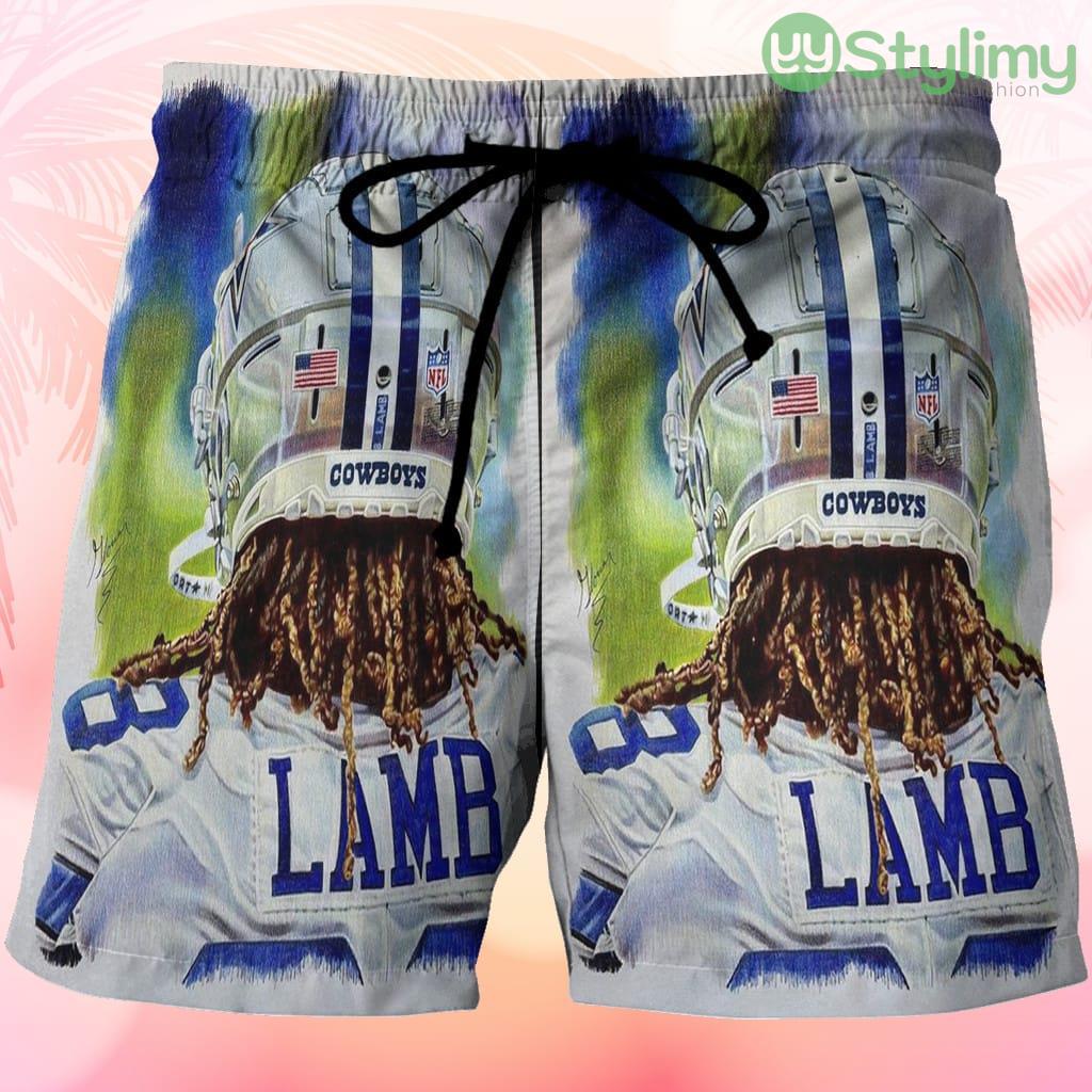 Dallas Cowboys CeeDee Lamb6 Beach Hawaiian Shorts For Men Trending Summer 3 Dallas Cowboys CeeDee Lamb6 Beach Hawaiian Shorts For Men Trending Summer Product Photo 1