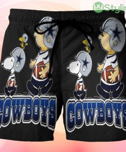 Dallas Cowboys Chairlie Snoopy Woodstock Beach Hawaiian Shorts For Men Trending Summer Product Photo 1
