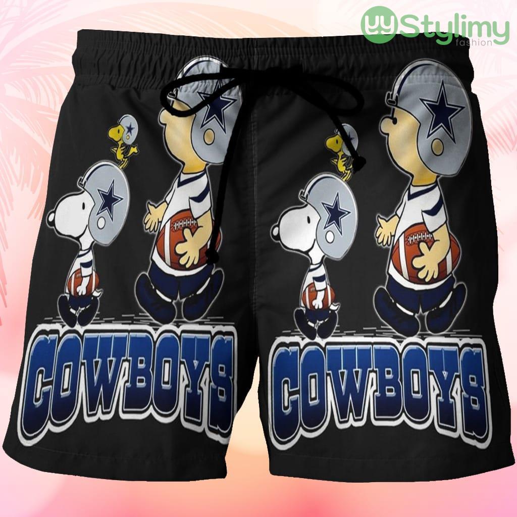 Dallas Cowboys Chairlie Snoopy Woodstock Beach Hawaiian Shorts For Men Trending Summer 3 Dallas Cowboys Chairlie Snoopy Woodstock Beach Hawaiian Shorts For Men Trending Summer Product Photo 1