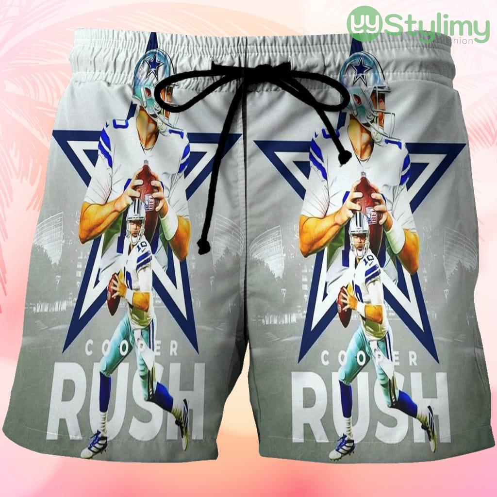 Dallas Cowboys Cooper Rush1 Beach Hawaiian Shorts For Men Trending Summer 3 Dallas Cowboys Cooper Rush1 Beach Hawaiian Shorts For Men Trending Summer Product Photo 1