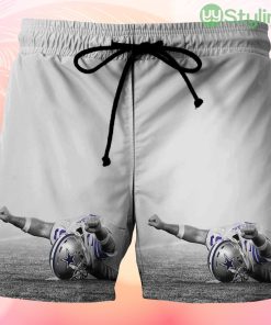 Dallas Cowboys Players Purple White Beach Hawaiian Shorts For Men Trending Summer Product Photo 1