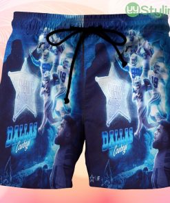 Dallas Cowboys Players Running Night Beach Hawaiian Shorts For Men Trending Summer Product Photo 1