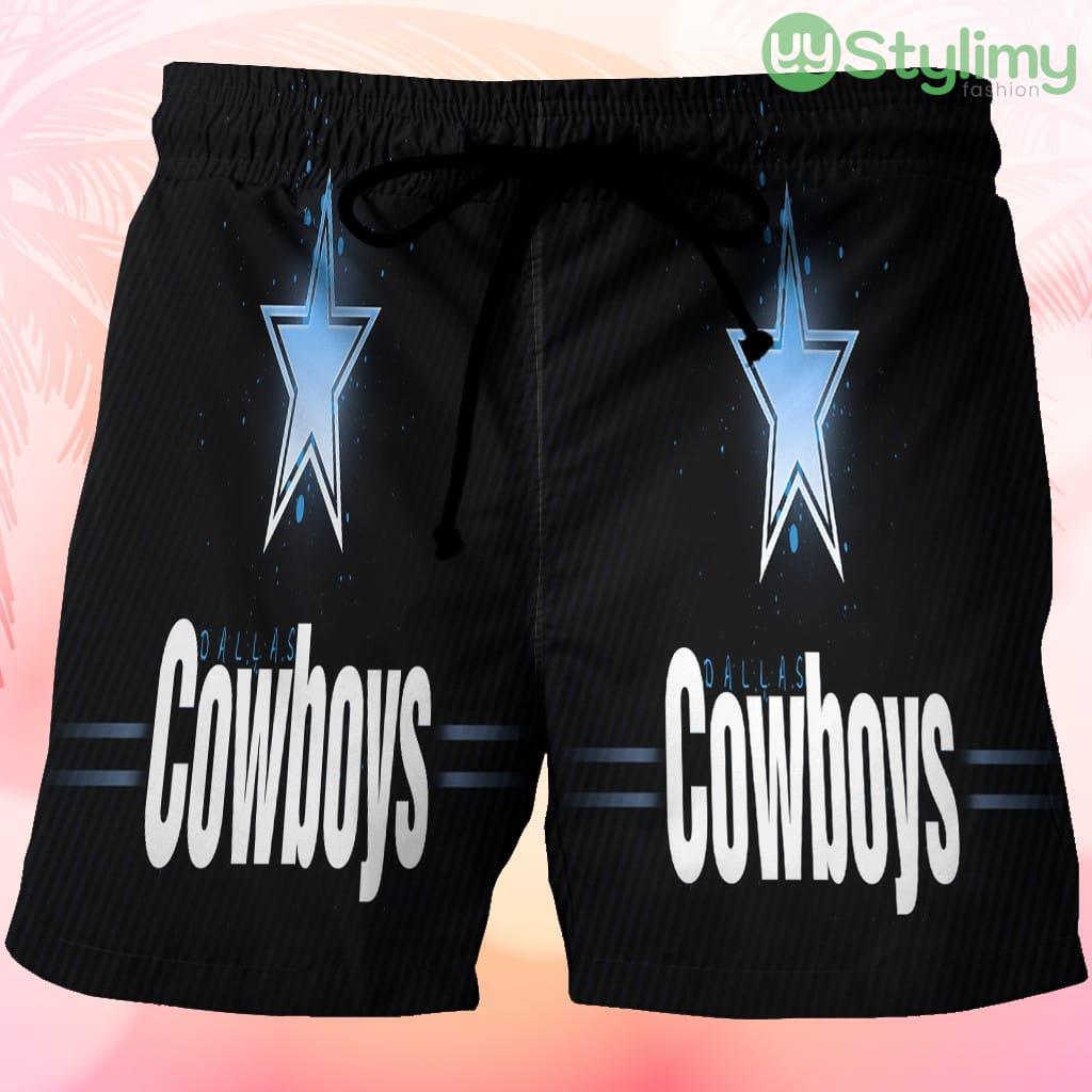 Dallas Cowboys Star Blue Light Beach Hawaiian Shorts For Men Trending Summer 3 Dallas Cowboys Star Blue Light Beach Hawaiian Shorts For Men Trending Summer Product Photo 1