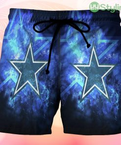 Dallas Cowboys Star Lighting Thunder Beach Hawaiian Shorts For Men Trending Summer Product Photo 1