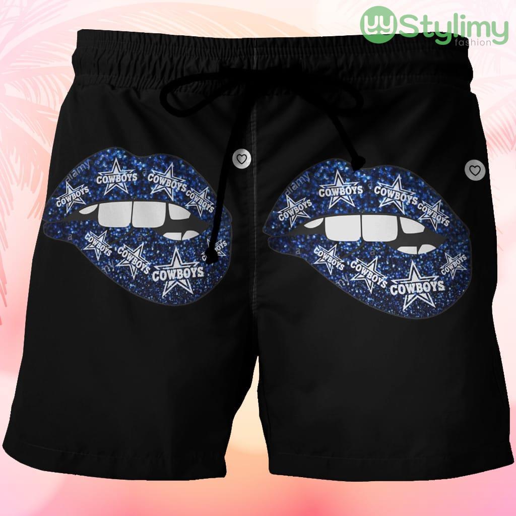 Dallas Cowboys Star Lips Beach Hawaiian Shorts For Men Trending Summer 3 Dallas Cowboys Star Lips Beach Hawaiian Shorts For Men Trending Summer Product Photo 1