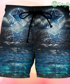 Dallas Cowboys Star Moon Sea Beach Hawaiian Shorts For Men Trending Summer Product Photo 1